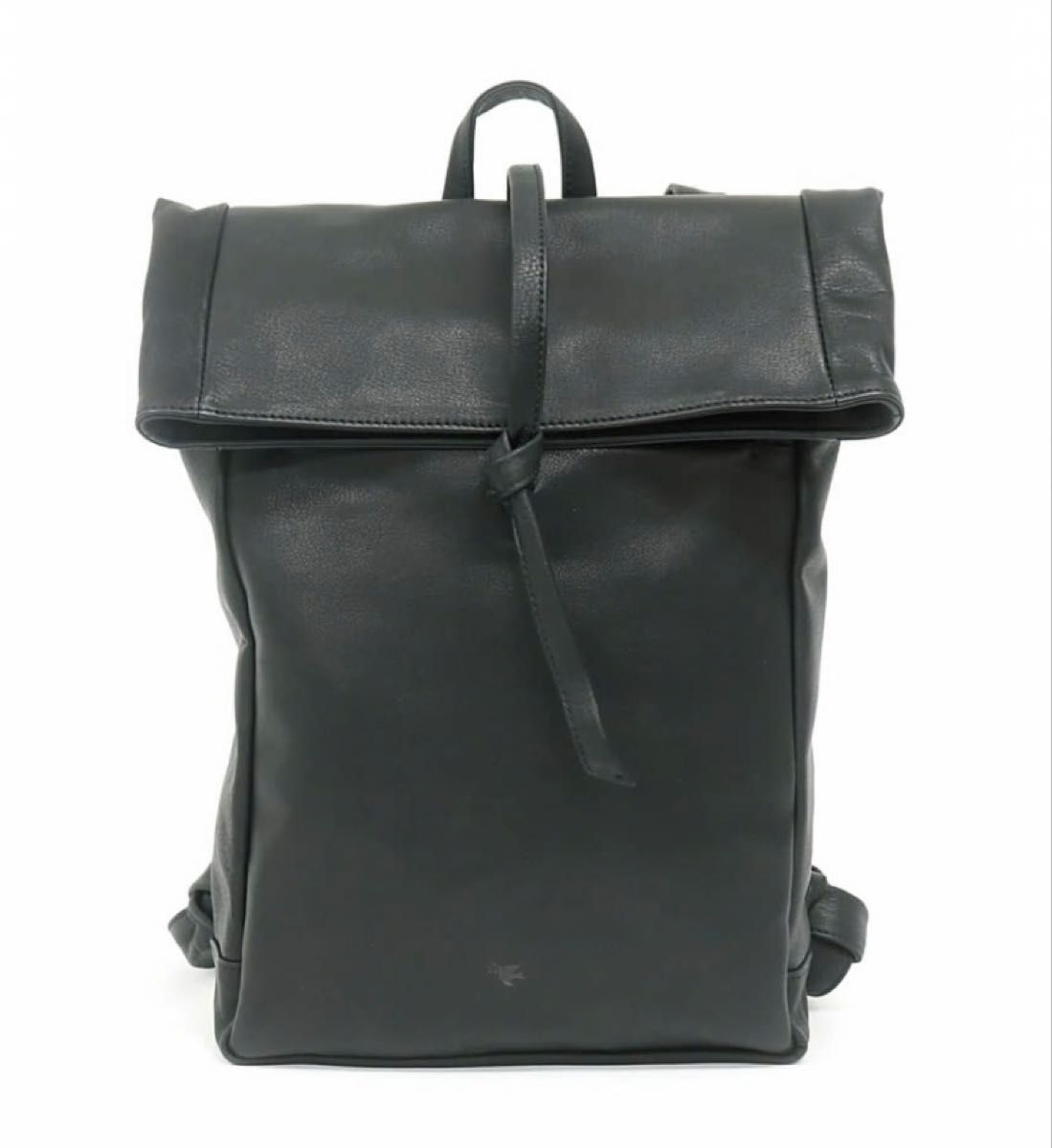 Final Price) sot|YAORA Fold-Over Backpack Genuine Leather Backpack