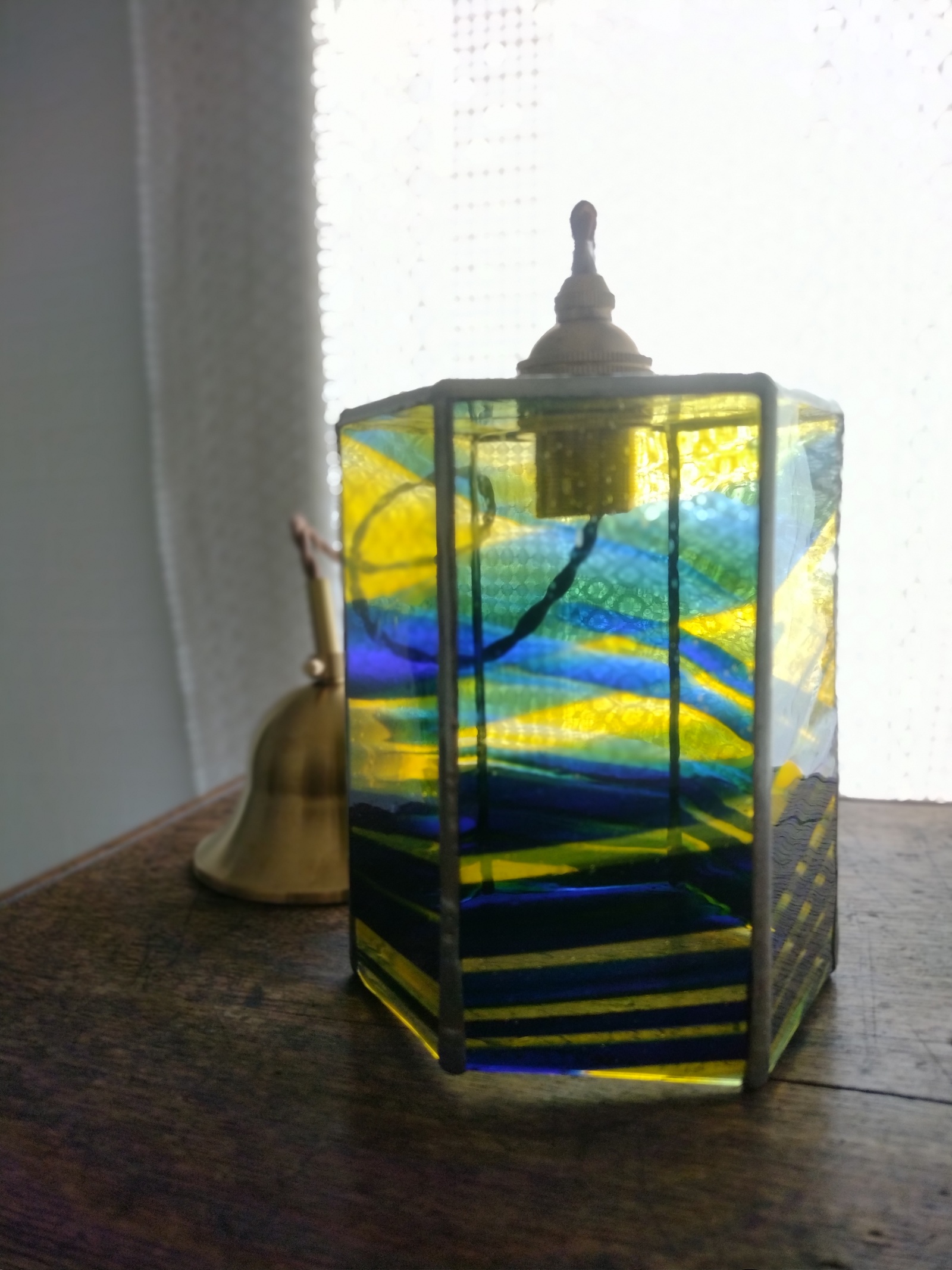★吊灯 “EDGE GLASS” Yellow & Blue 2