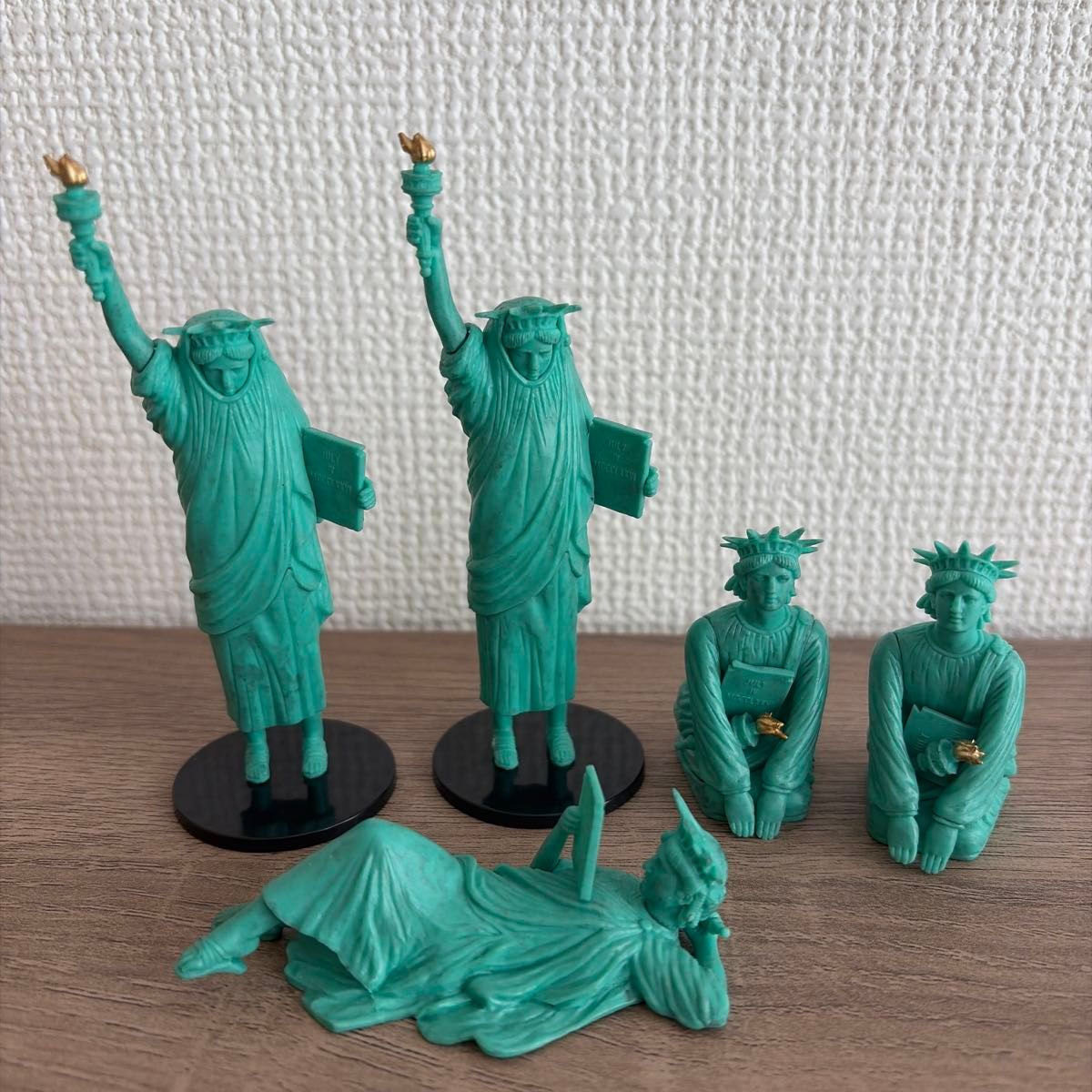 Too Free Statue Figurine Set of 5 - Statue of Liberty Miniature Gachapon
