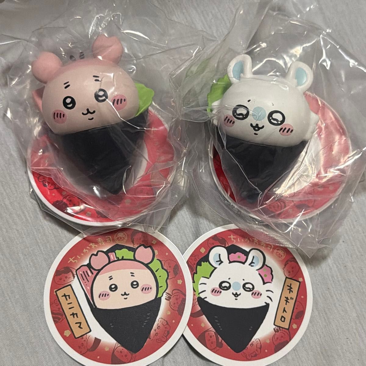 吉伊卡哇寿司手办收藏 鼯鼠 蟹酱 旧书店 吉伊卡哇 手办 寿司 赠品 特典 吉祥物