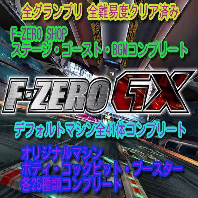 GCメモリーカード F-ZERO GX 完全クリアデータ入り
