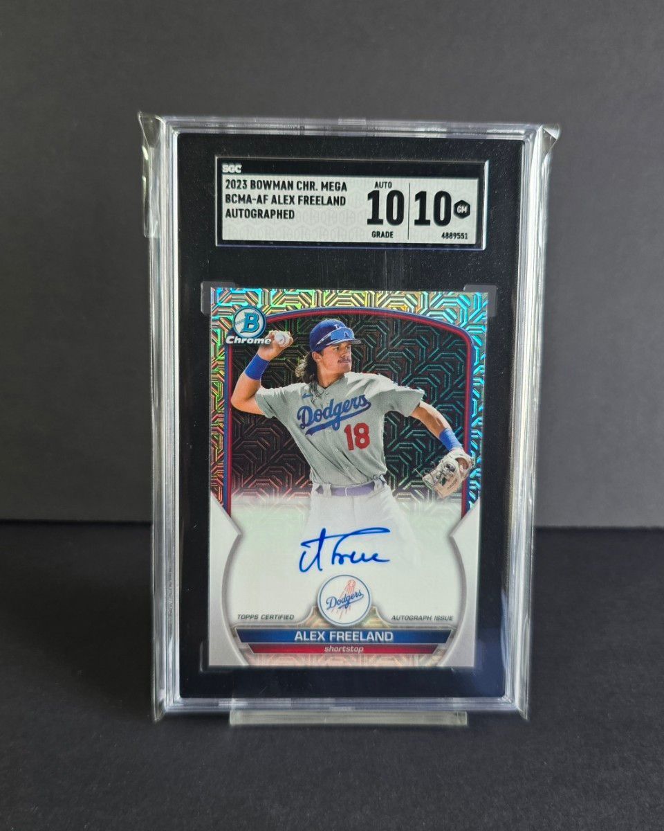 Topps Alex Freeland mojo auto亲笔签名道奇SGC10亚历克斯 · 弗里兰