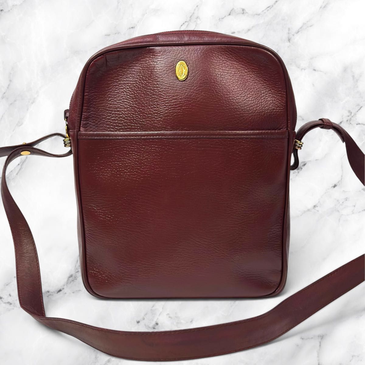 Cartier Cartier Must Line Trinity Shoulder Bag Bordeaux Leather Vintage Shoulder Crossbody