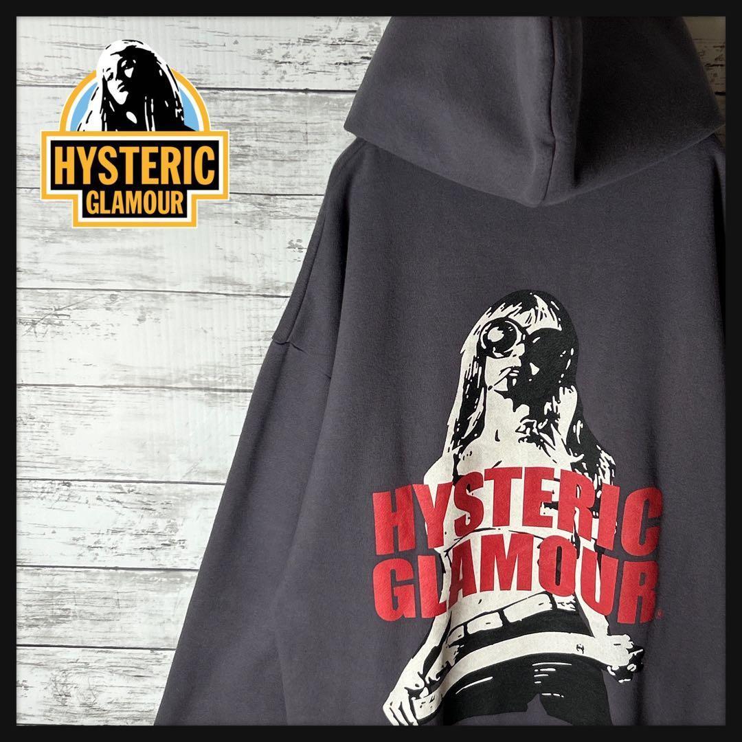 4493【难入手】Hysteric Glamour☆Hysterical Girl 吸烟图案厚款卫衣