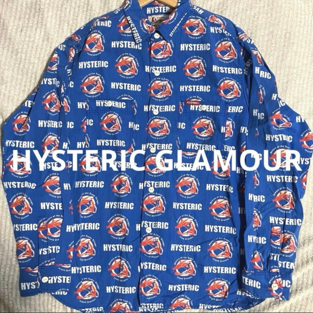 【氛围感满分❗️】HYSTERIC GLAMOUR 鲨鱼纹满印长袖衬衫 L码