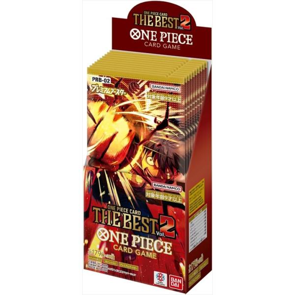 海贼王 卡牌游戏 豪华补充包 海贼王卡牌精选 第2卷 PRB-02 盒装 10包装 全新 未拆封 万代