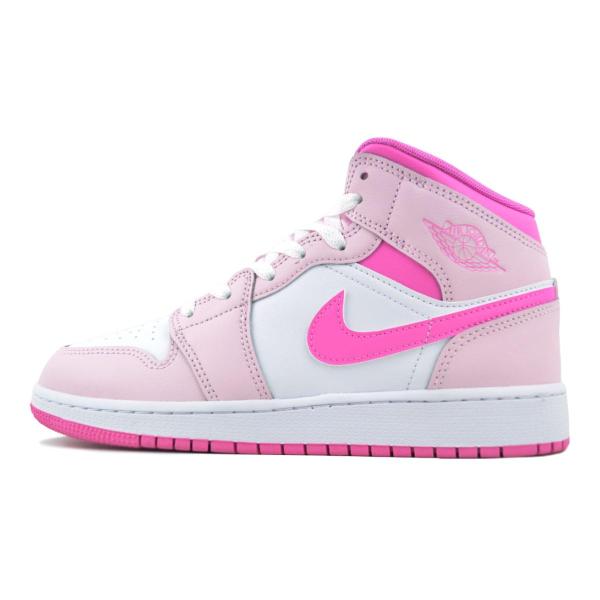 耐克 AIR JORDAN 1 MID(GS)粉色泡棉/粉色泡棉-中国玫瑰 dq8423-601 耐克 空气乔丹1 中帮 GS 粉色泡棉 中国玫瑰