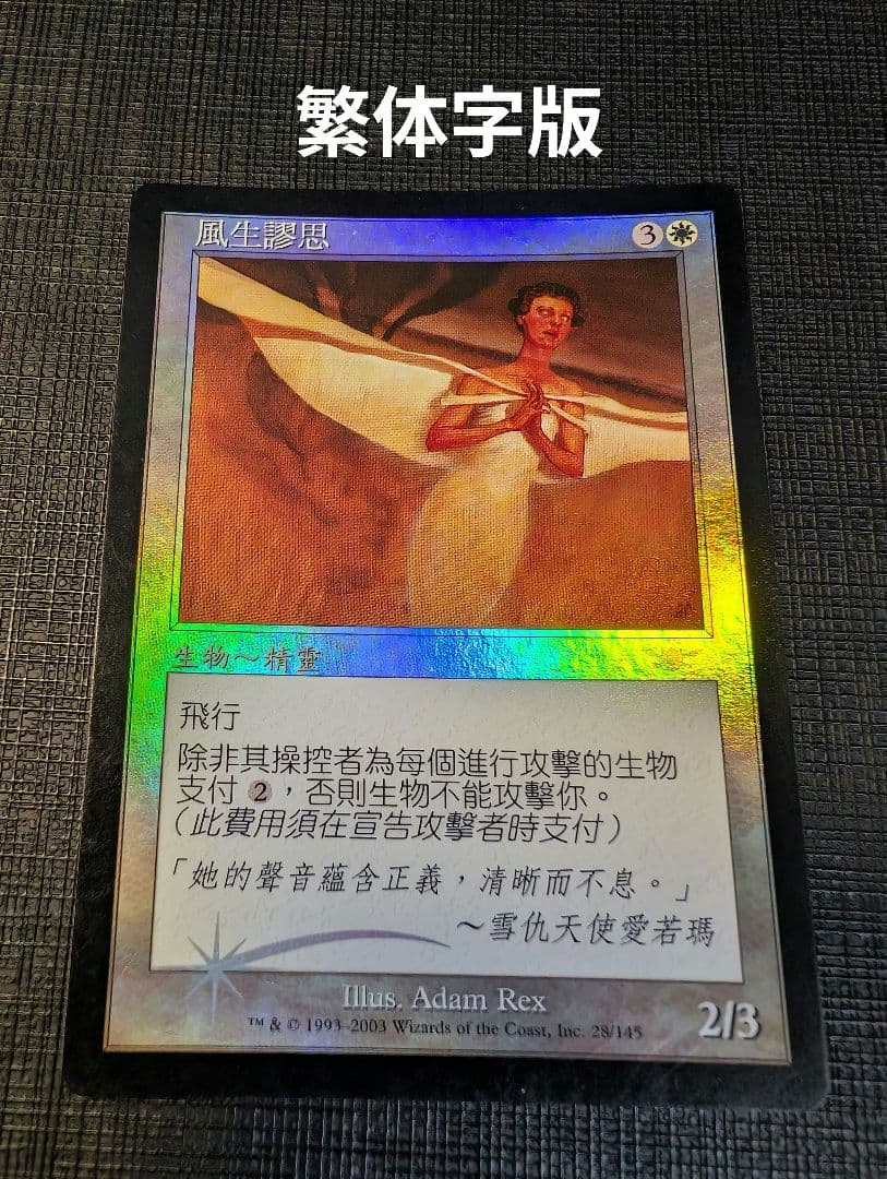 MTG 风之诗神 繁体中文版 FOIL 旧边框 LGN