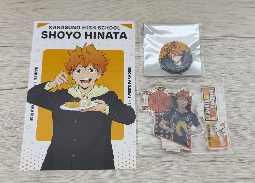 Haikyuu!! Hinata Shoyo Can Badge Hydril Acrylic Figure Postcard