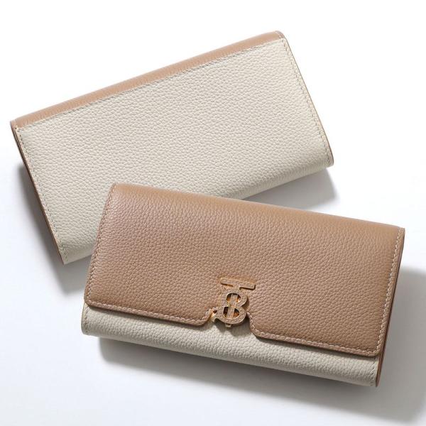 博柏利 二折钱包 TB WALLET 8059622 女款 皮革 标识  A1420/驼色-米白-暖棕