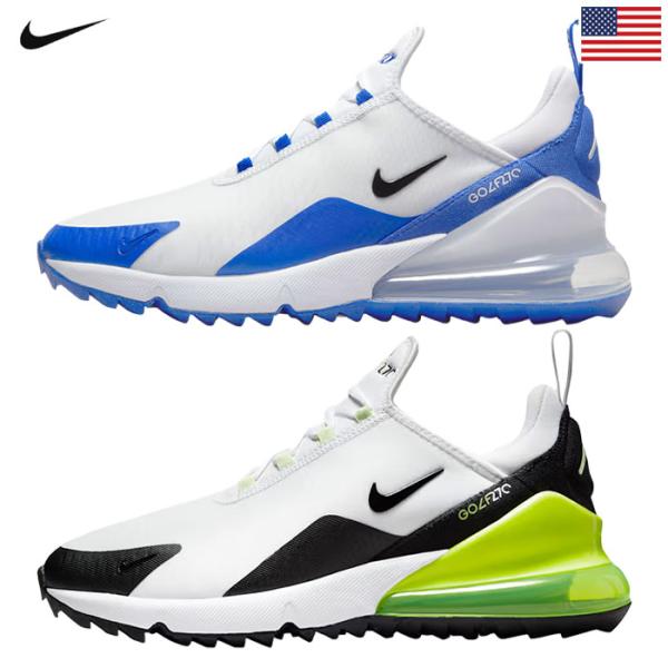 ナイキ NIKE Air Max 270 Golf 'White Volt' CK6483 エア マックス メンズ ゴルフ スパイクレスシューズ USA直輸入品 並行輸入