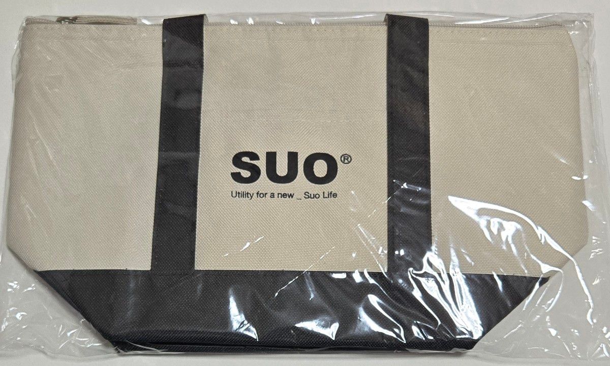 SUO 保冷手提袋 午餐包 帆布材质 黑色
