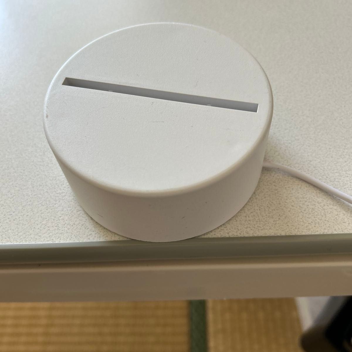 LED 亚克力立牌底座 白色 USB 供电式桌面灯底座