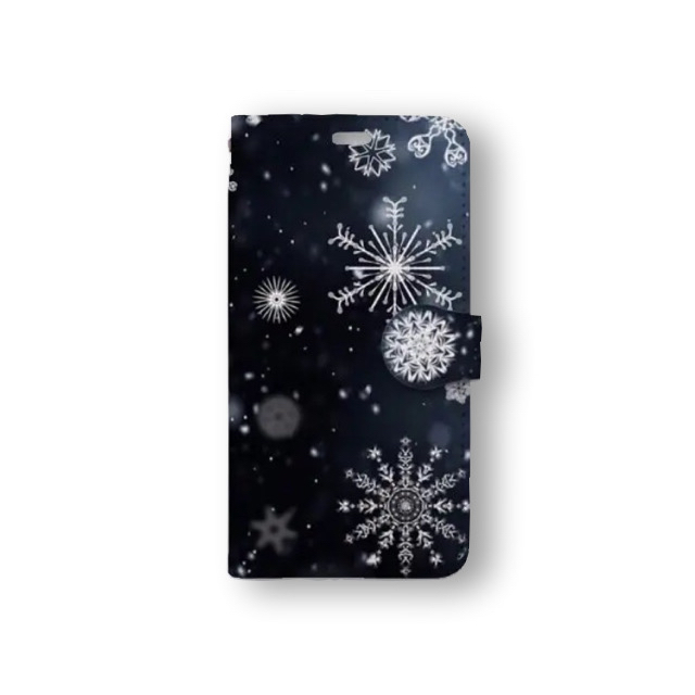 雪花结晶 4 翻盖式手机壳 雪 结晶 iPhone Xperia Galaxy AQUOS arrows Google pixel
