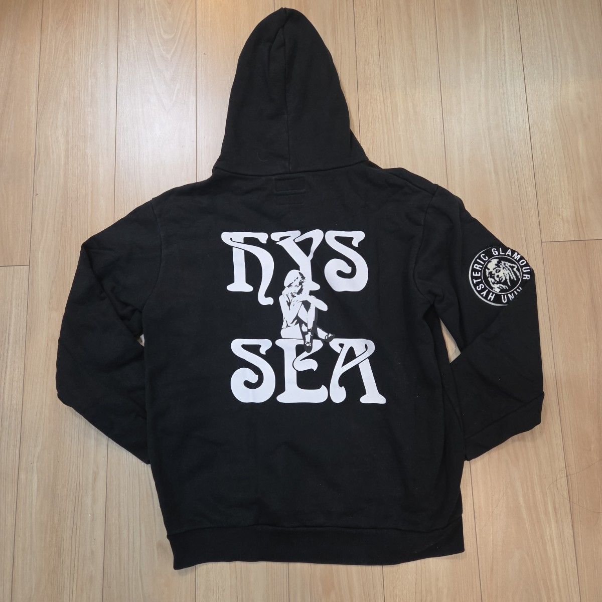 HYSTERIC GLAMOUR × WIND AND SEA 合作款连帽卫衣 黑色 Windancey 历史性的格玛