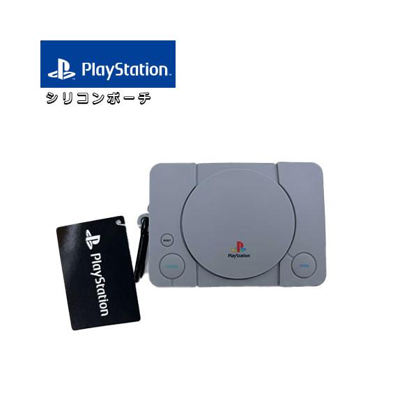 PlayStation 硅胶收纳袋 带登山扣 游戏机 平成 77200701