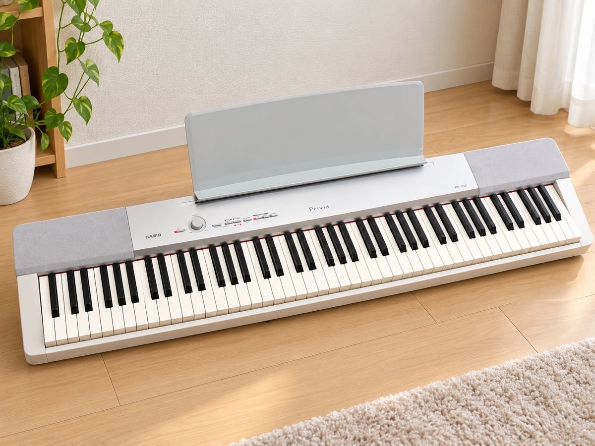 CASIO Privia PX-150WE电子钢琴88键白色动作确认完毕元箱