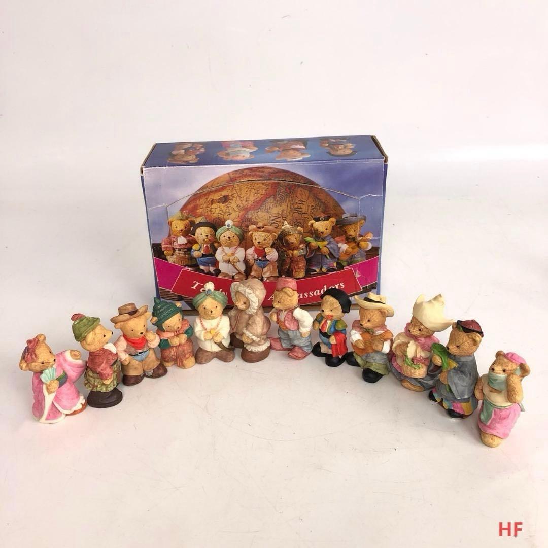 Bear Miniature Figurine Set: Bears in Traditional Costumes from Around the World