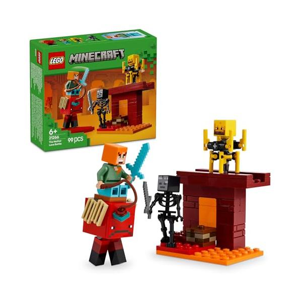 レゴ(LEGO) マインクラフト ネザーの溶岩バトル おもちゃ 玩具 誕生日 プレゼント ブロック 知育男の子 女の子 子供 6歳 7歳 8歳