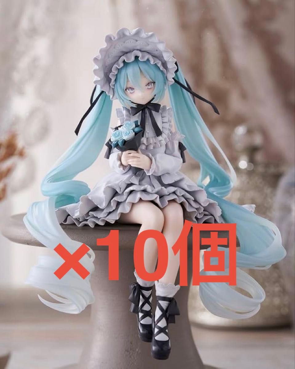 初音未来 黏土人防倾倒支架手办 复古娃娃 10个套装
