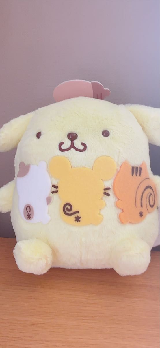 Sanrio Pom Pom Purin Team Purin Let's Go for a Walk Together BIG Plush Toy