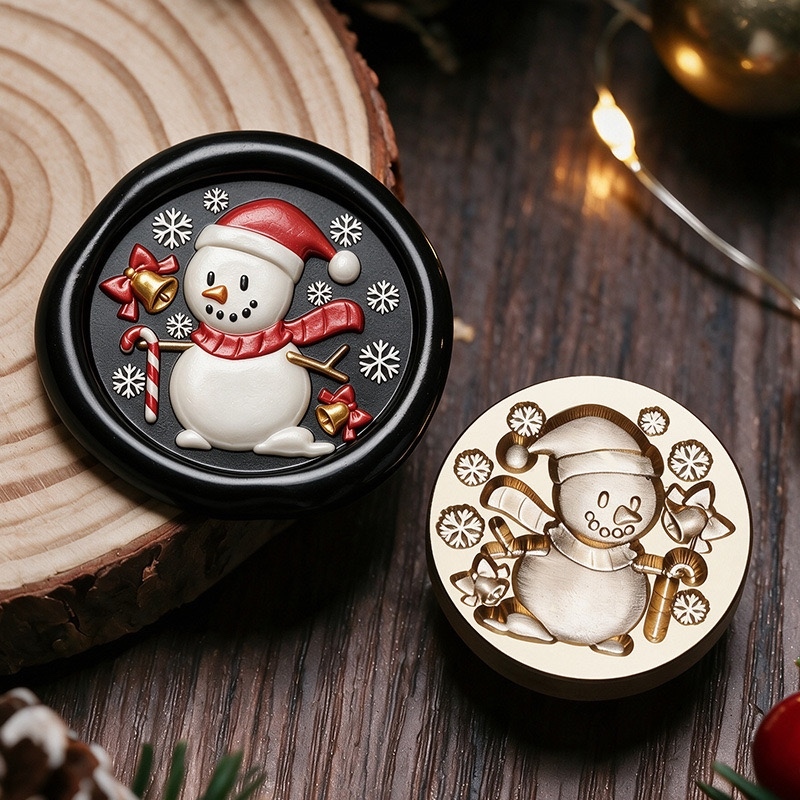 【雪人】密封印章头蜡封邀请函印章头正品