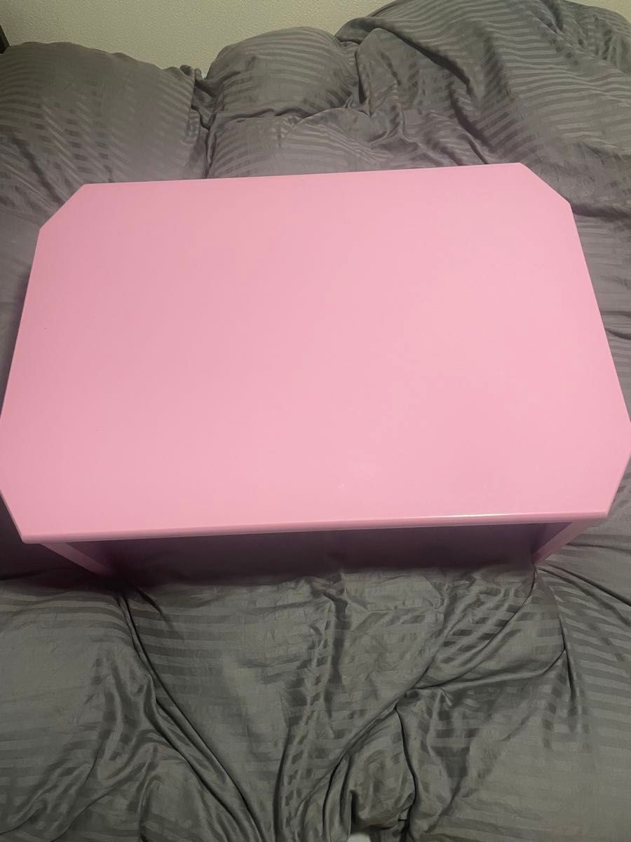 ミニテーブル ローテーブル 折りたたみ式 ピンク