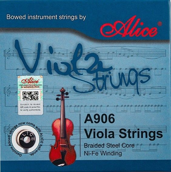A906 ◆ Alice ビオラ弦 ◆ Viola string スチール弦【送料無料】