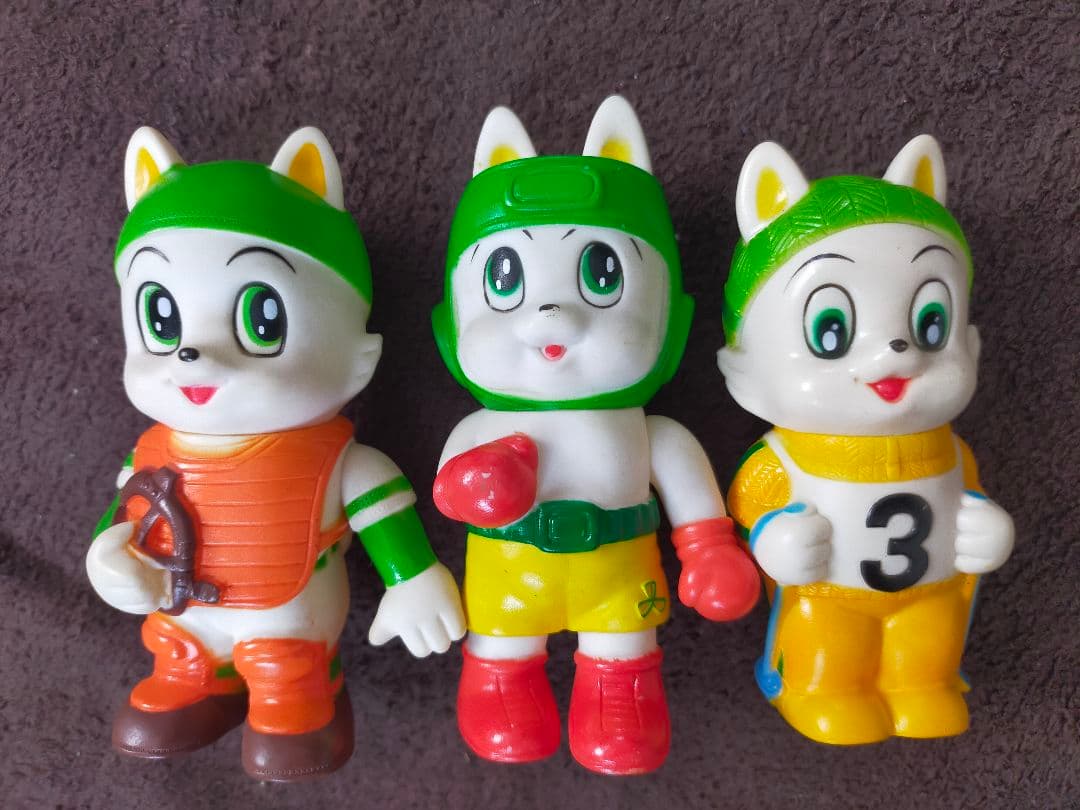 Sanwa Bank Wansa-kun Soft Vinyl Piggy Bank 3-Piece Set