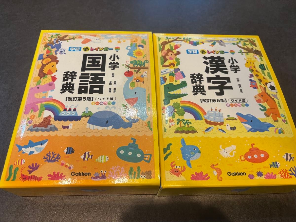 学研 新彩虹小学国语词典·汉字词典 修订第5版 宽幅版 2册套装
