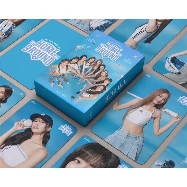 TWICEグッズ フォト カード 55枚 セット トレカ トゥワイス 写真 全員 HOME 9ROUND フォトカード K-POP 韓国 アイドル 応援 小物 LOMOカード SANA MOMO MINA