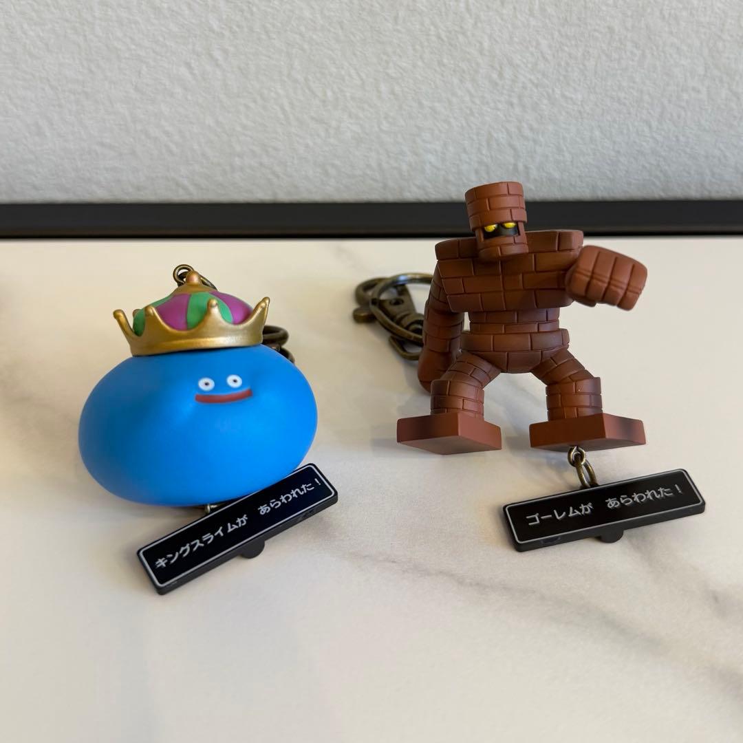 Dragon Quest Figure Keychain King Slime Golem 2-Piece Set