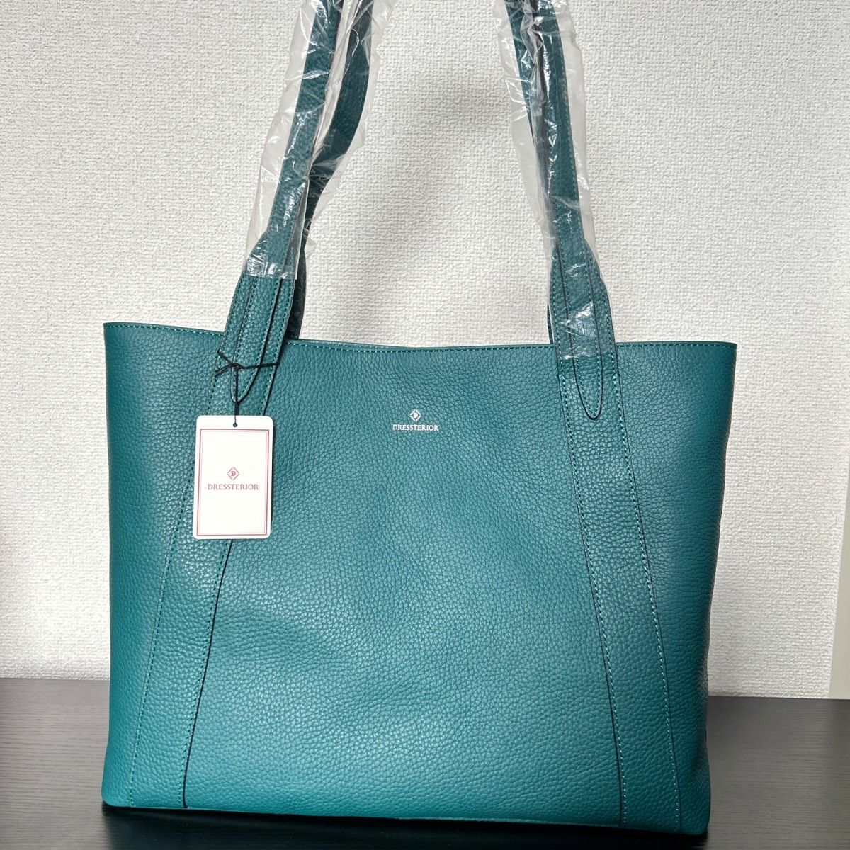 【New with tag】 DRESSTERIOR [[Dress Tea] Cavalier Leather Driving Tote Bag, Original Price 52,800 Yen