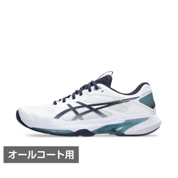 アシックス SOLUTION SPEED FF 4 ソリューションスピードFF4 1041A532 メンズ テニス オールコート用シューズ : ホワイト×グリーン asics