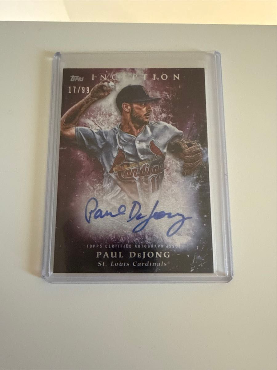 2018 Topps Inception Paul DeJong 直筆サインカード 17/99