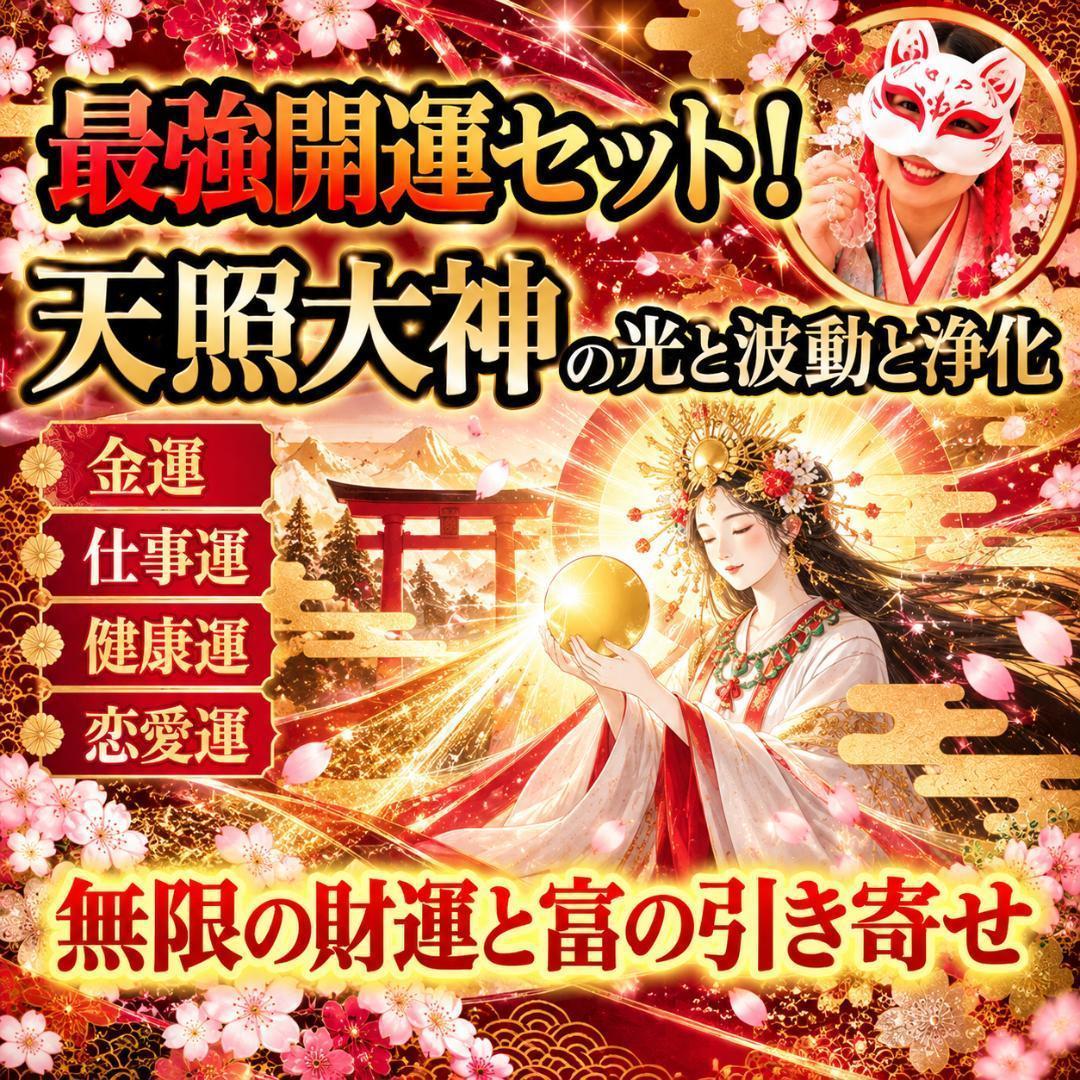 一粒万倍日阴阳师制作!天照大神护身符灵符开运套装神宿手链2