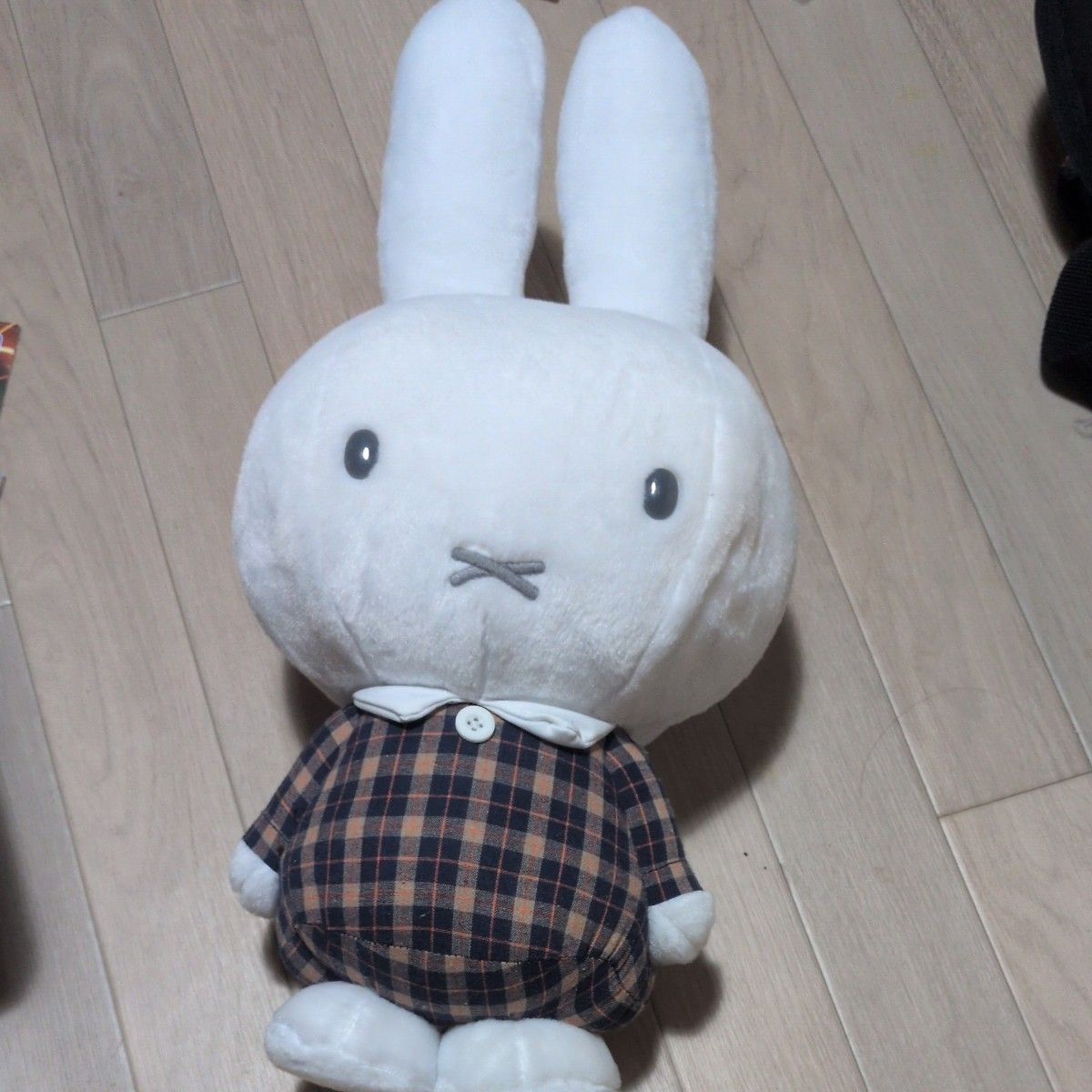 Miffy Extra-Large Plush Toy, Checkered Dress