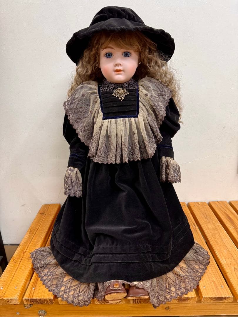 Collector's Doll Bisque Doll with Stand