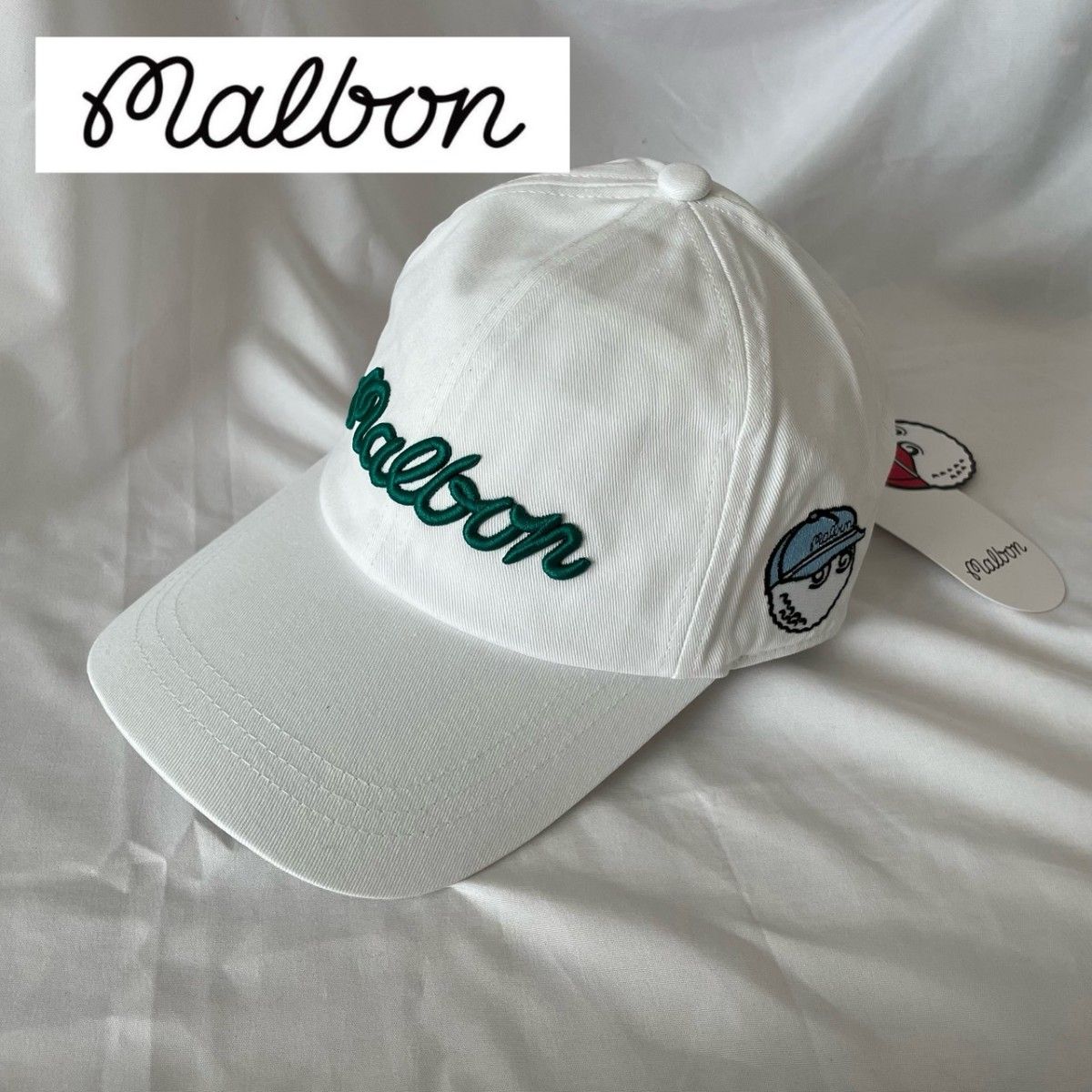 新品 帽子 MARBON GOLF 马尔邦高尔夫 帽子 白色