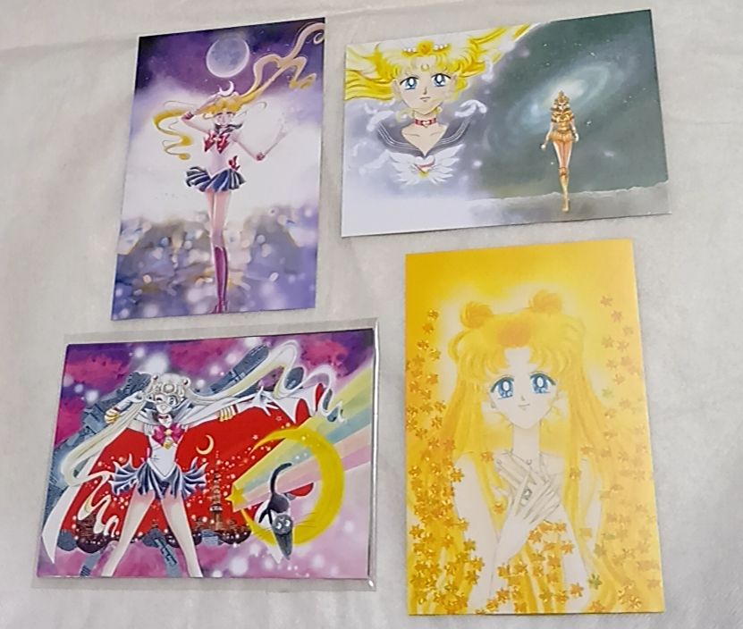 美少女战士 美少女战士展 原画 未使用明信片 4件套