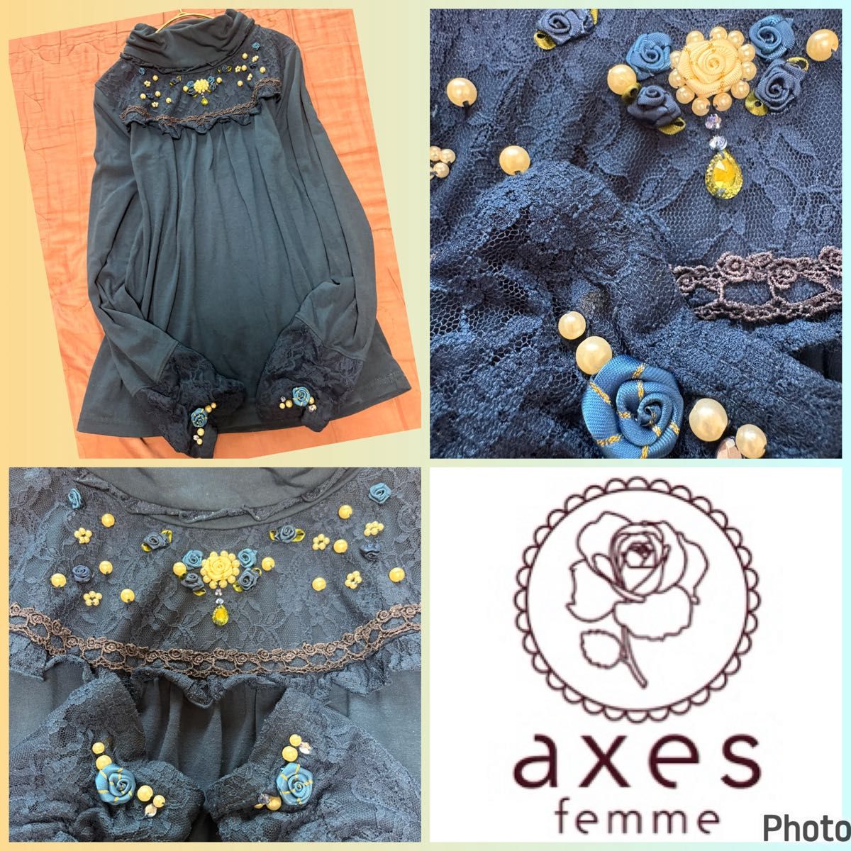 AXES FAM★超人气商品★花园设计TP★立体玫瑰★珍珠★萌系★公主风·精灵风 axes 小姐·森女系