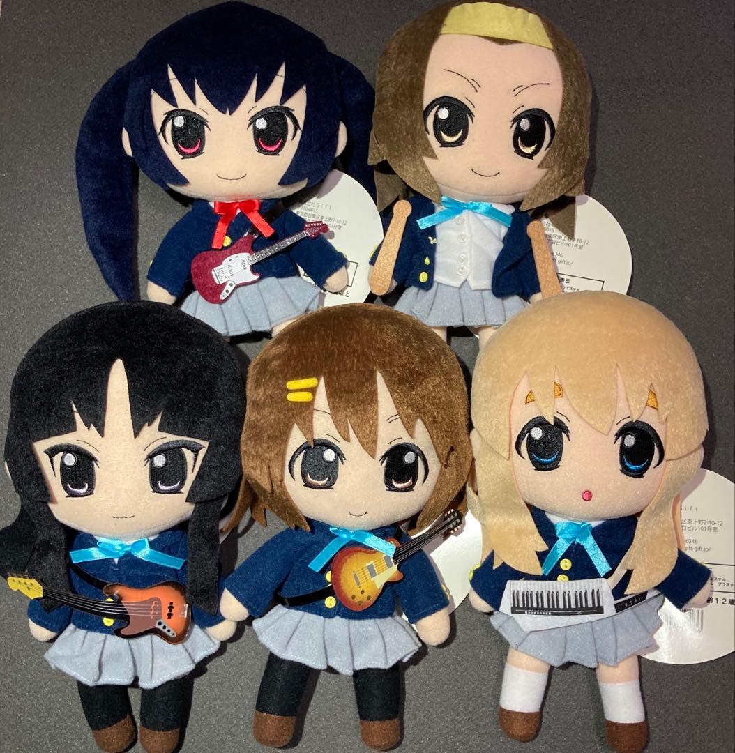 GIFT 轻音少女!! Nendoroid Plus 毛绒玩偶 冬装5只套装