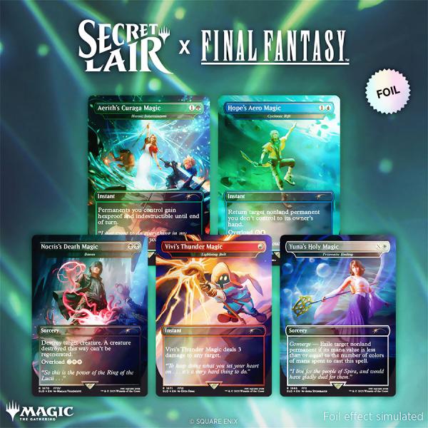 【立即交付新品-英文版FOIL】魔术: the gazaring Summer super drop 2025 Secret Lair x FINAL FANTASY: Grimoire英文版Foil Edition