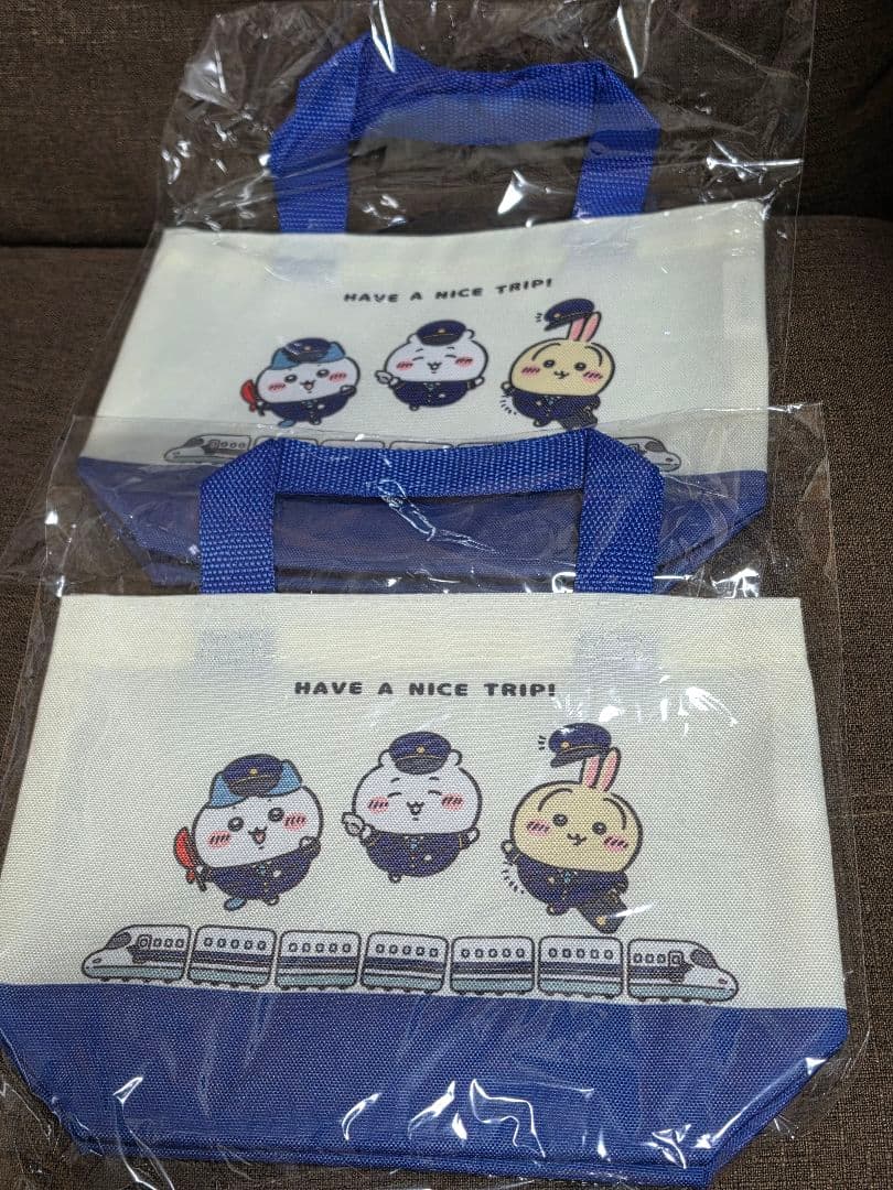 Chiikawa JR Tokai Collaboration Mini Tote Bag 2-Piece Set