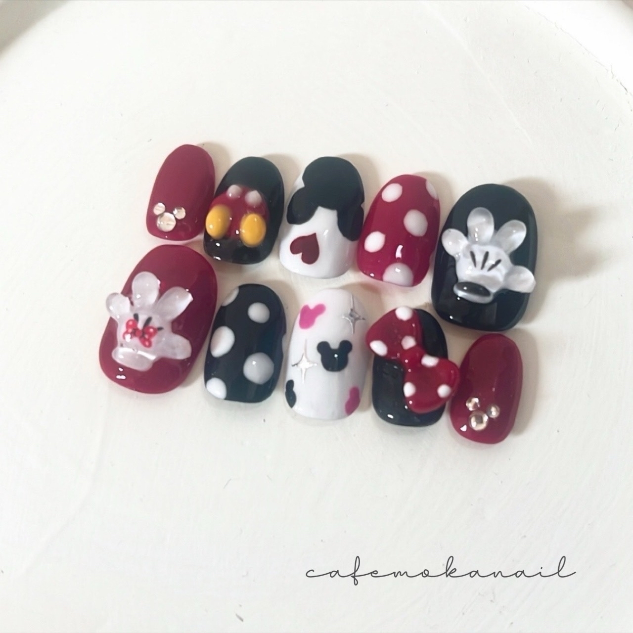 Nail tips Disney Mickey Minnie Palpalooza