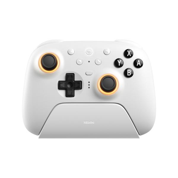 8BitDo Ultimate 2 蓝牙版 白色 支持有线/USB无线/蓝牙 游戏手柄 适用于Switch/PC