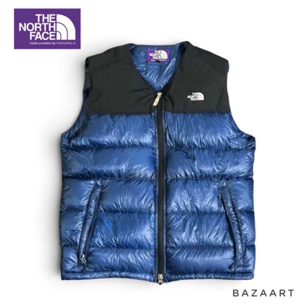ノースフェイスパープルレーベル 光電子ダウンベスト ネイビー S THE NORTH FACE PURPLE LABEL