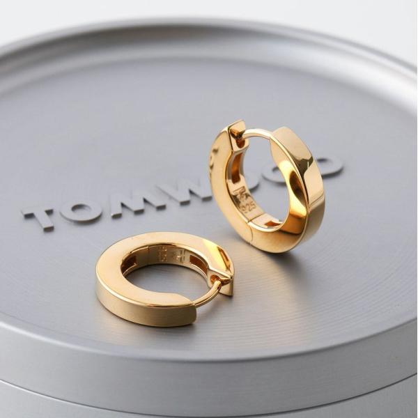 TOMWOOD汤姆伍德皮尔斯Beck Hoops Gold贝克箍101596女士配件黄金