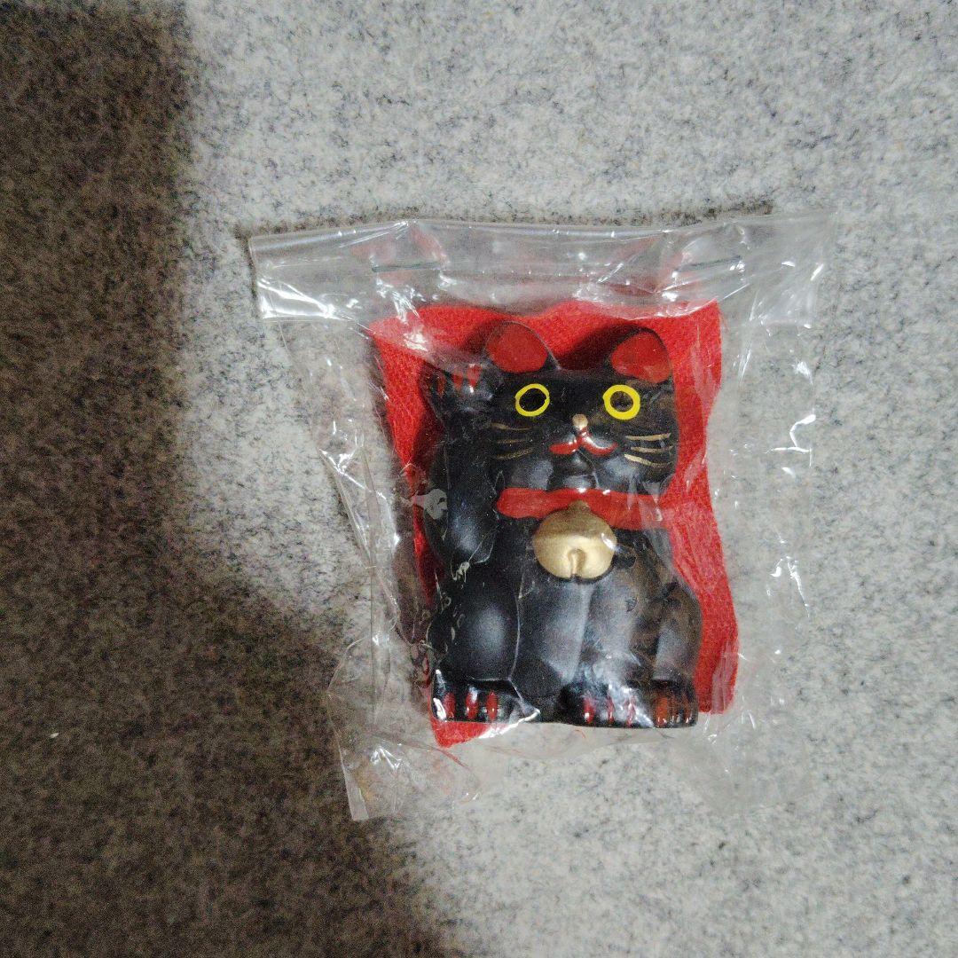 Lucky Cat Figurine Black Cat Good Luck Charm