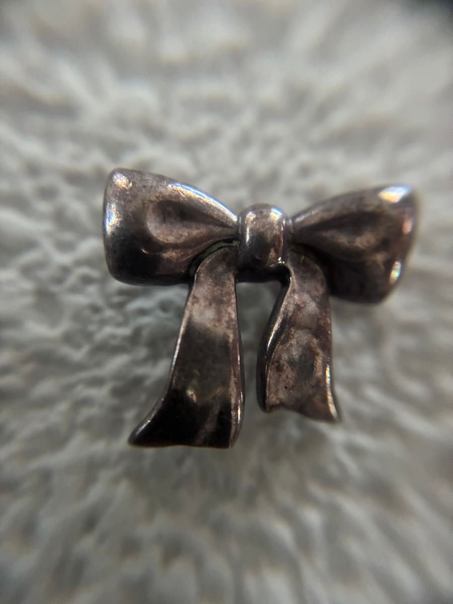 Tiffany & Co. 蒂芙尼 丝带图案 银饰吊坠